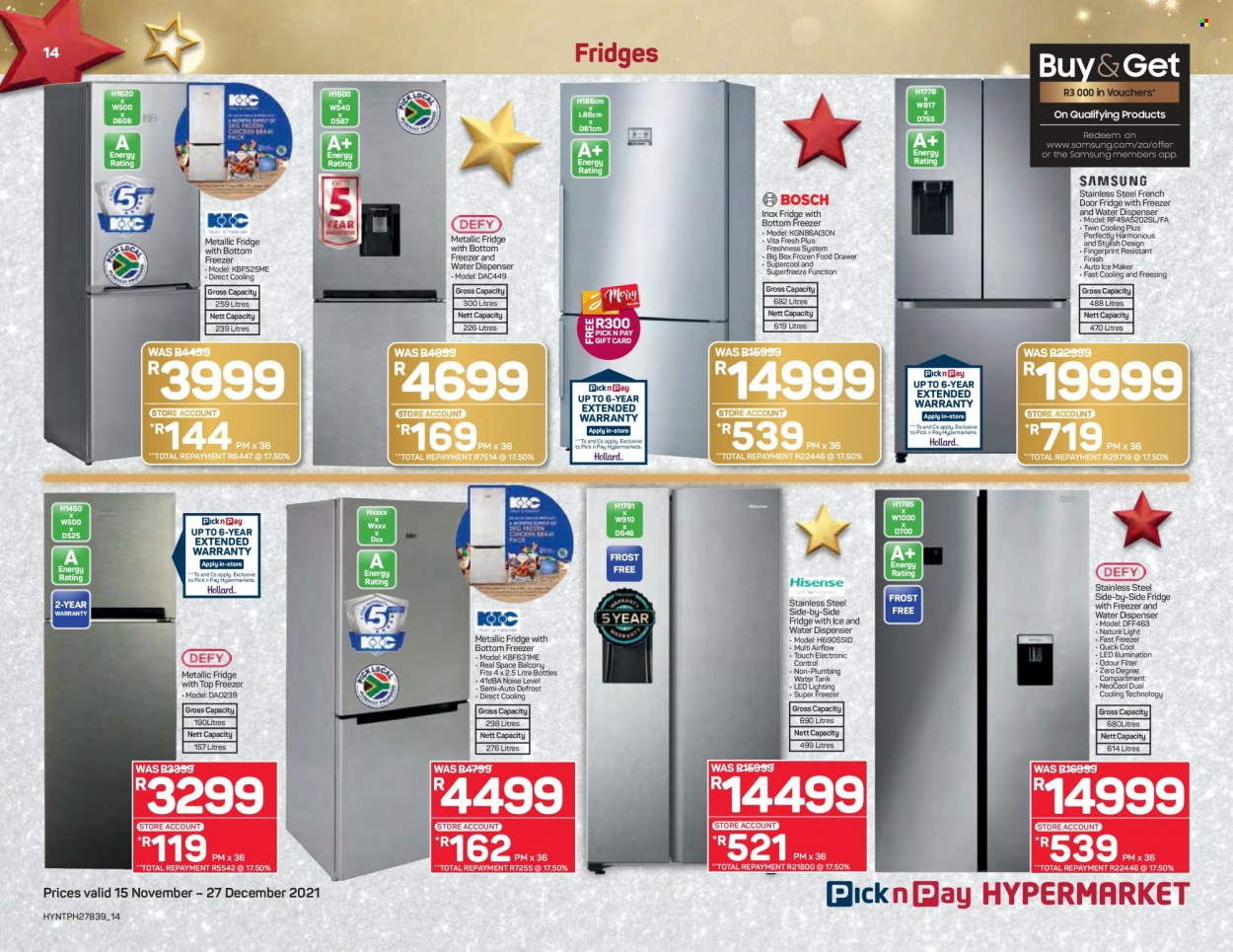 Pick n Pay Hypermarket specials - 15/11/2021 - 27/12/2021. Page 14