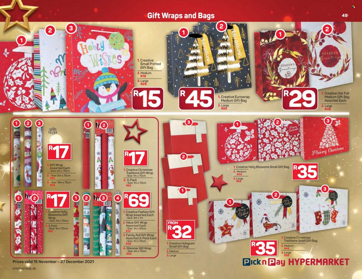 Pick n Pay Hypermarket specials - 15/11/2021 - 27/12/2021. Page 49