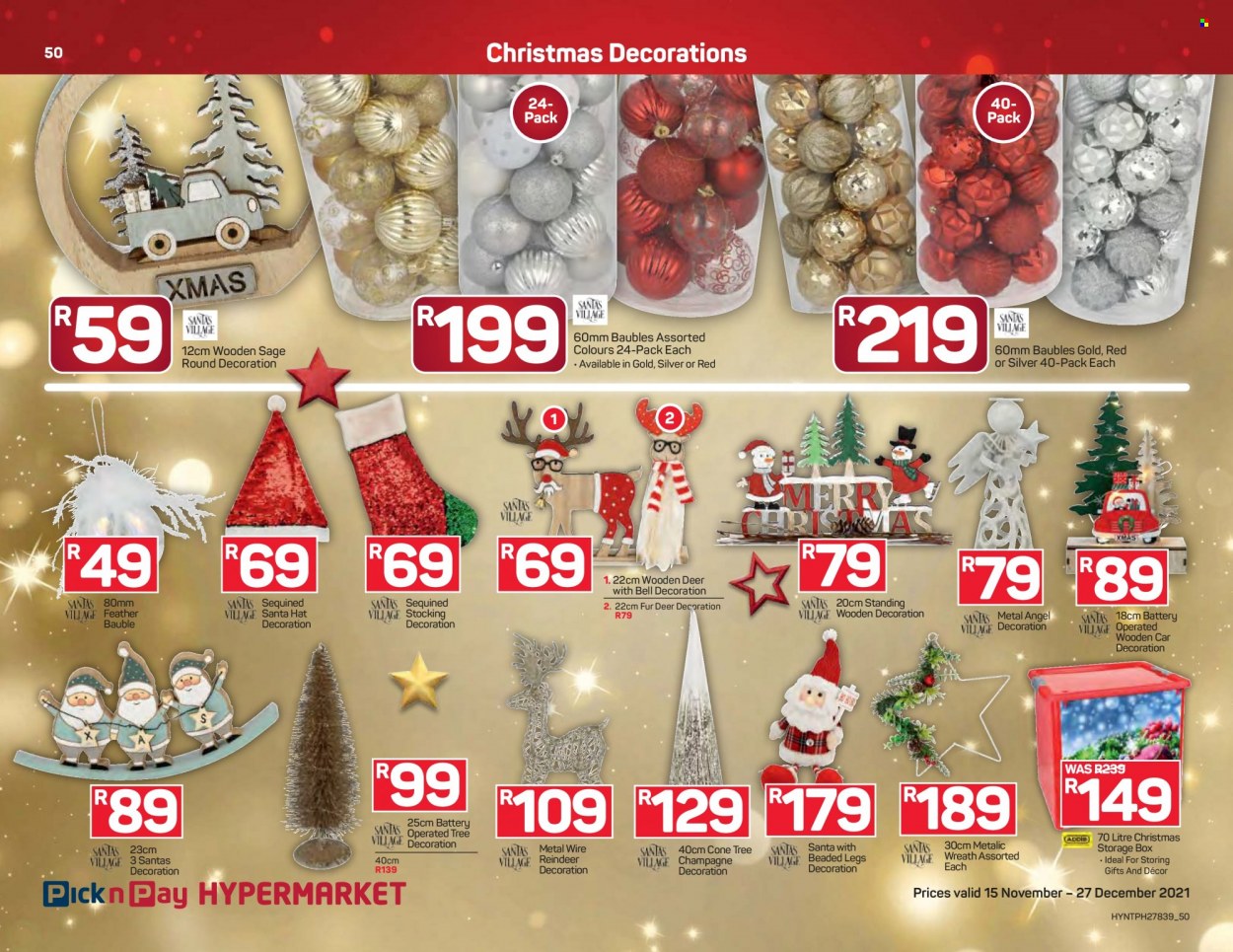 Pick n Pay Hypermarket specials - 15/11/2021 - 27/12/2021. Page 50