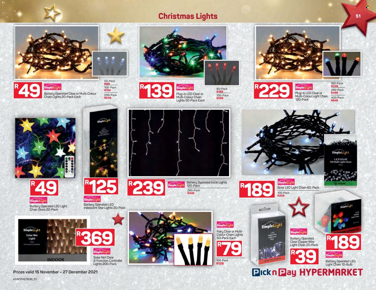 Pick n Pay Hypermarket specials - 15/11/2021 - 27/12/2021. Page 51