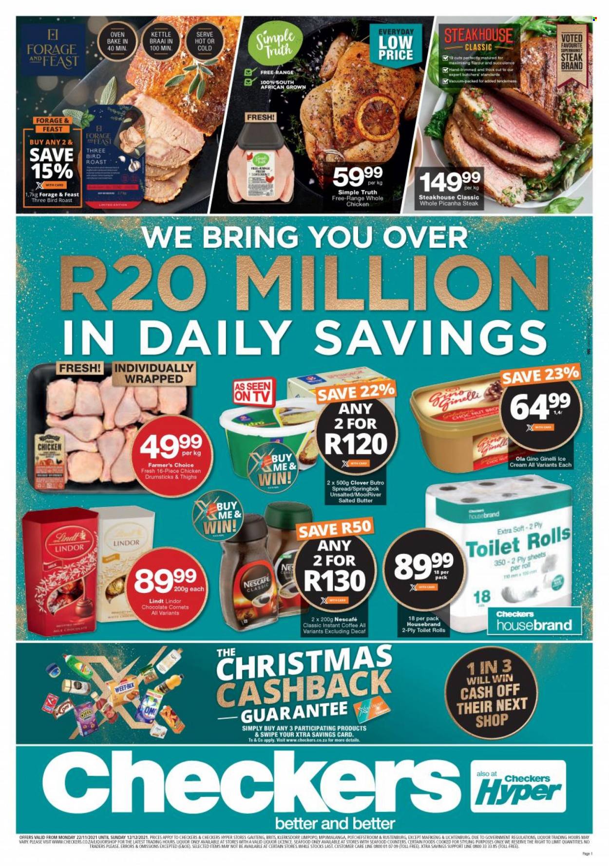 Checkers specials - 22/11/2021 - 12/12/2021. Page 1