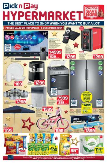 Pick n Pay Hypermarket catalogue  - 22/11/2021 - 05/12/2021.