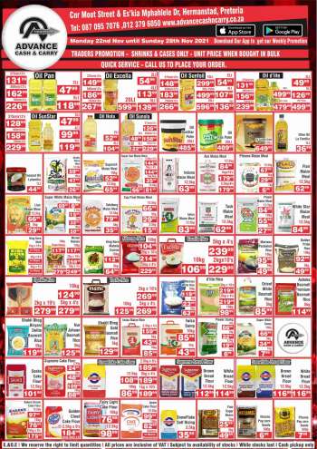 Advance Cash & Carry catalogue  - 22/11/2021 - 28/11/2021.