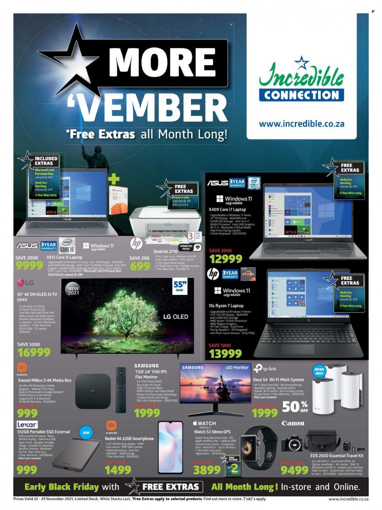 Incredible Connection specials - 22/11/2021 - 29/11/2021. Page 1