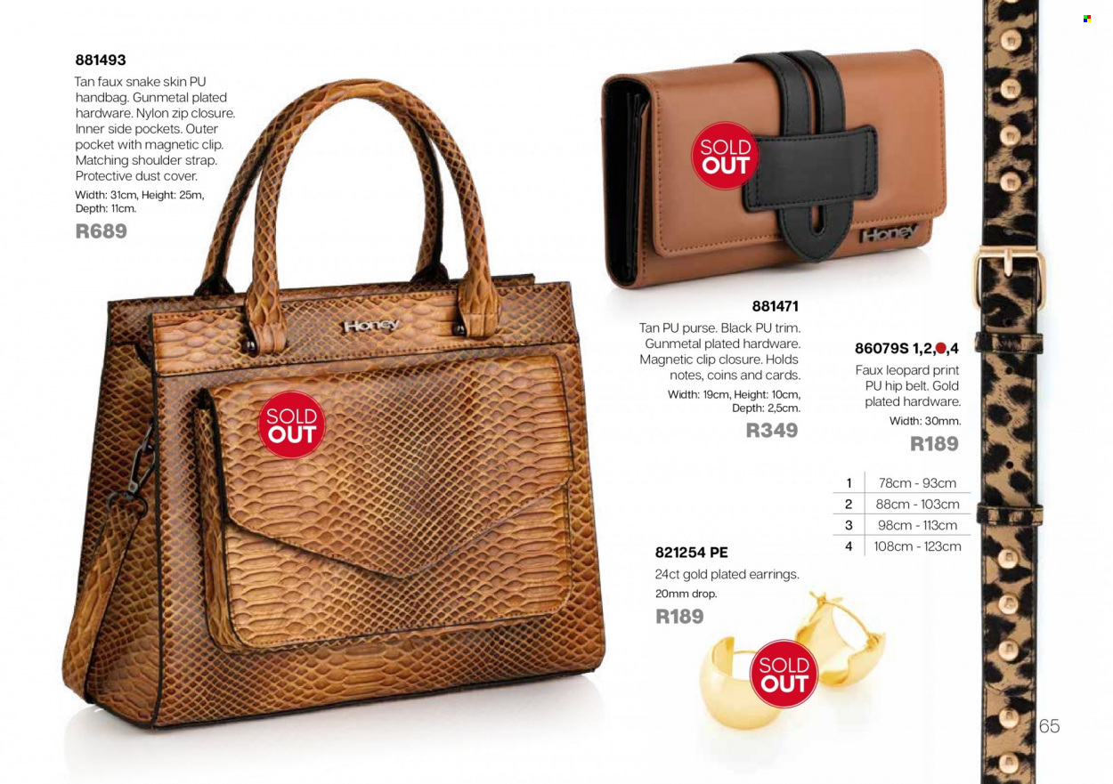 Honey specials. Page 67