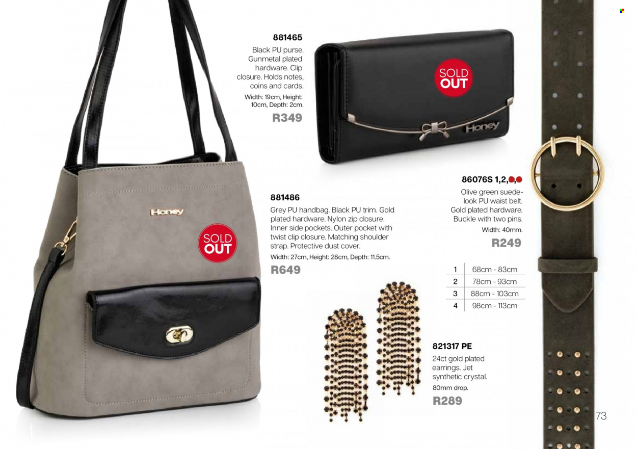 Honey specials. Page 75