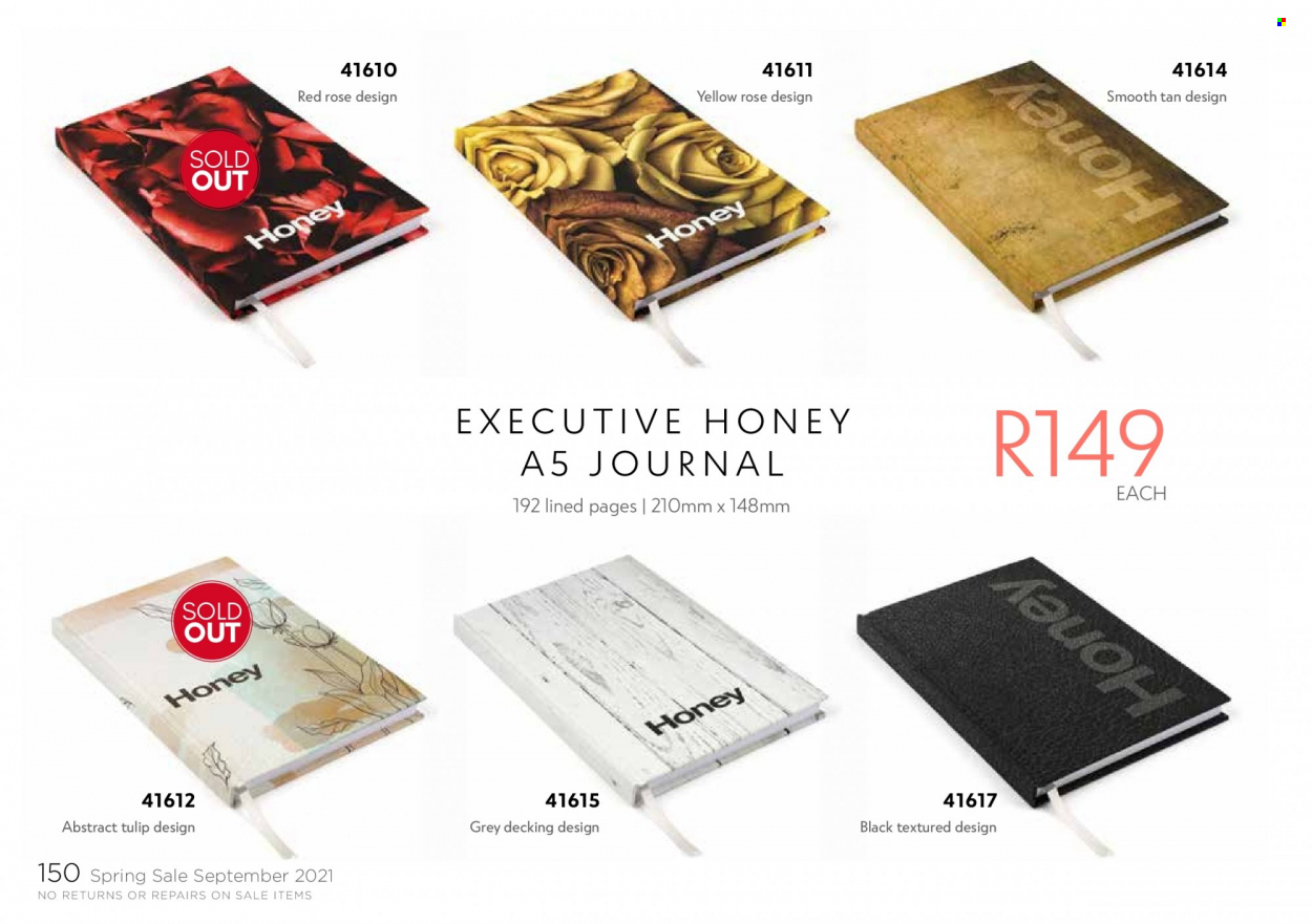 Honey specials. Page 152