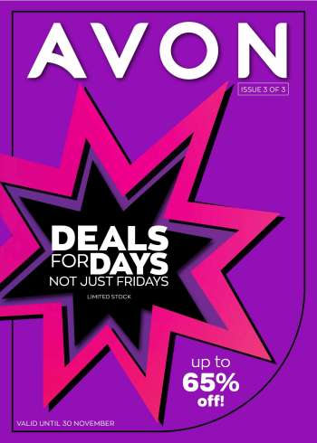 Avon catalogue  - 27/11/2021 - 30/11/2021.
