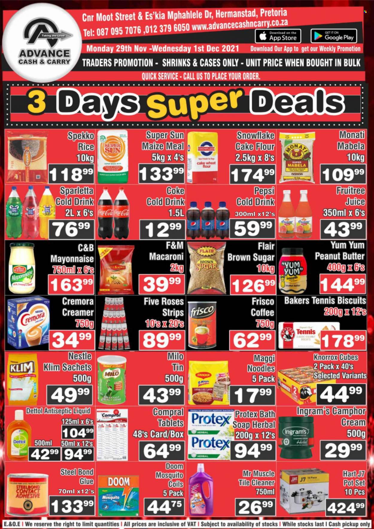Advance Cash & Carry specials - 29/11/2021 - 01/12/2021. Page 1