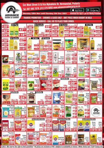 Advance Cash & Carry catalogue  - 29/11/2021 - 05/12/2021.