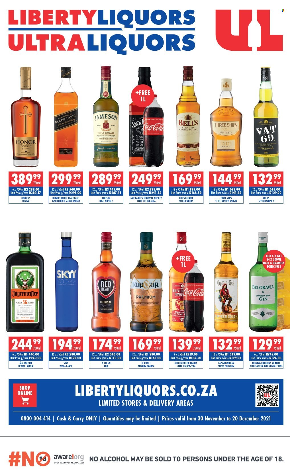 Liberty Liquors specials - 30/11/2021 - 20/12/2021. Page 1