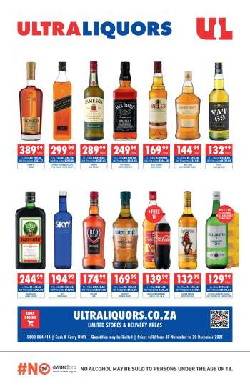 Ultra Liquors catalogue  - 30/11/2021 - 20/12/2021.