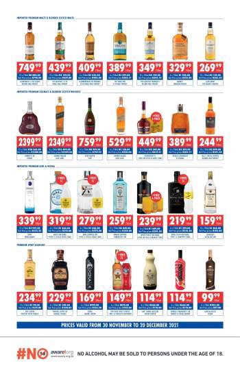 Ultra Liquors catalogue  - 30/11/2021 - 20/12/2021.