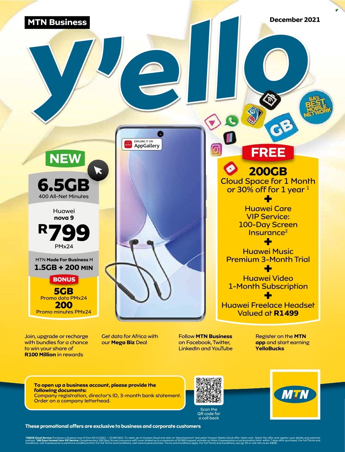 MTN catalogue  - 01/12/2021 - 31/12/2021 - Sales products - Huawei. Page 1.