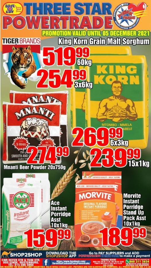 Three Star Cash and Carry specials - 30/11/2021 - 05/12/2021. Page 1
