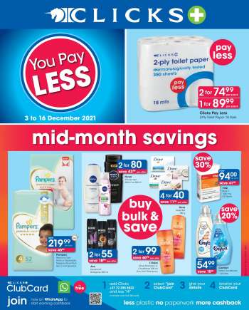 Clicks catalogue  - 03/12/2021 - 16/12/2021.