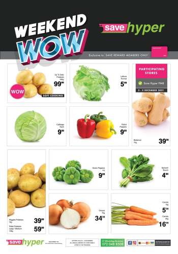 Save hyper catalogue  - 03/12/2021 - 05/12/2021.