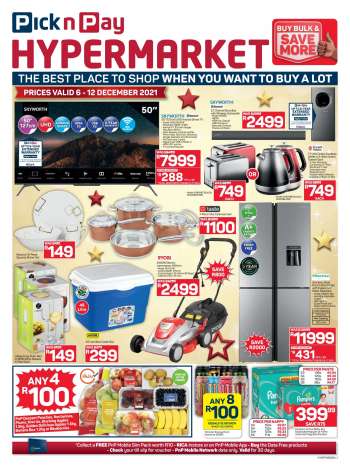 Pick n Pay Hypermarket catalogue  - 06/12/2021 - 12/12/2021.