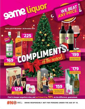 Game catalogue  - 15/11/2021 - 26/12/2021.