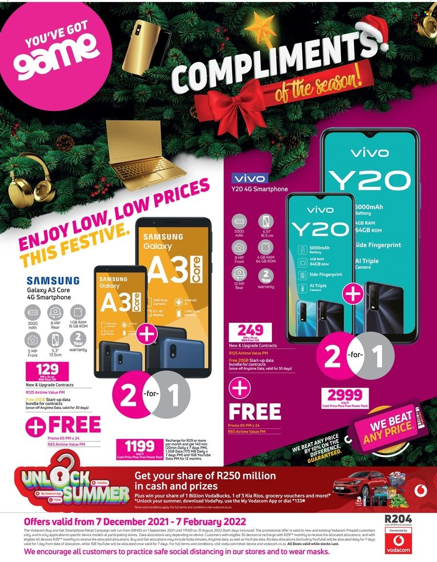 Game specials - 07/12/2021 - 07/02/2022. Page 1