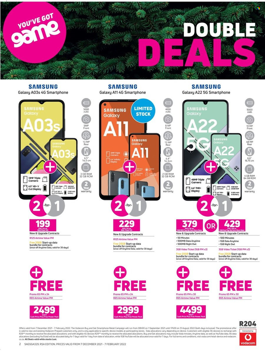 Game specials - 07/12/2021 - 07/02/2022. Page 2