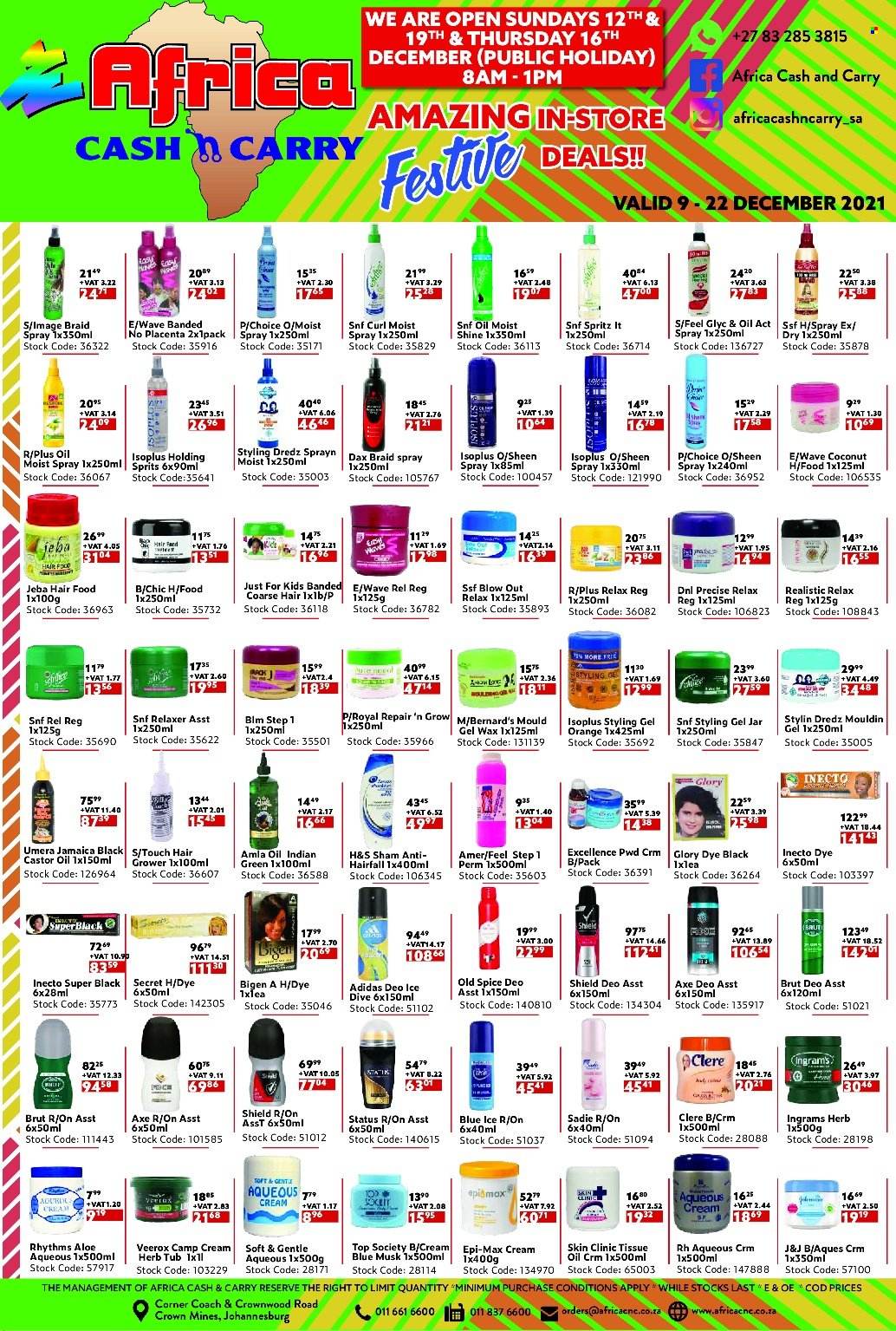 Africa Cash & Carry specials - 09/12/2021 - 22/12/2021. Page 1