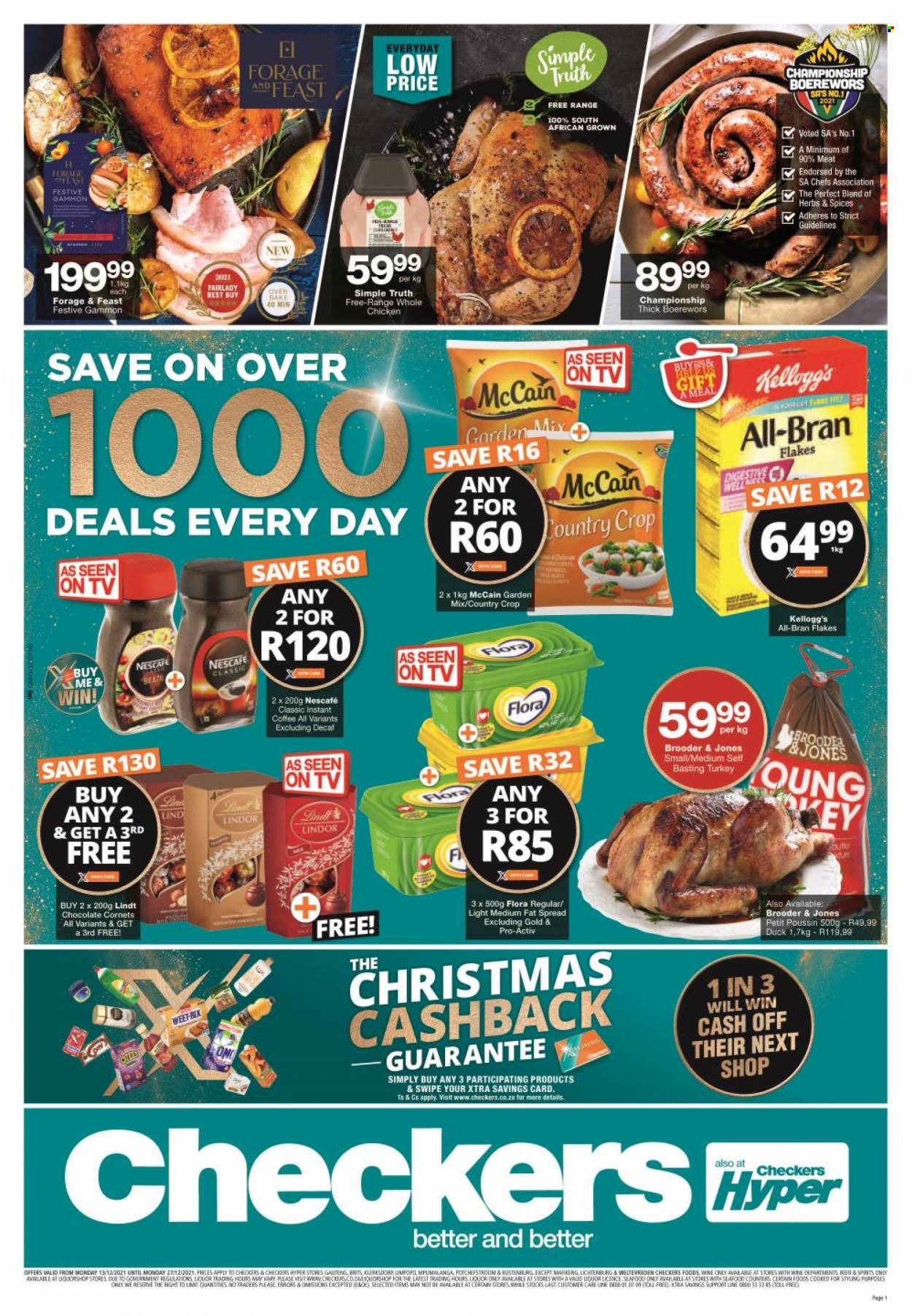 Checkers specials - 13/12/2021 - 27/12/2021. Page 1