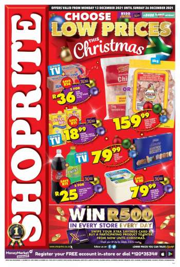 Shoprite catalogue  - 13/12/2021 - 26/12/2021.