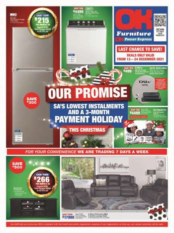 OK Furniture catalogue  - 13/12/2021 - 24/12/2021.
