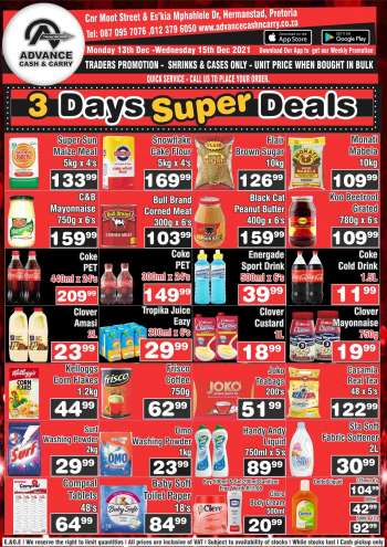 Advance Cash & Carry catalogue  - 13/12/2021 - 15/12/2021.
