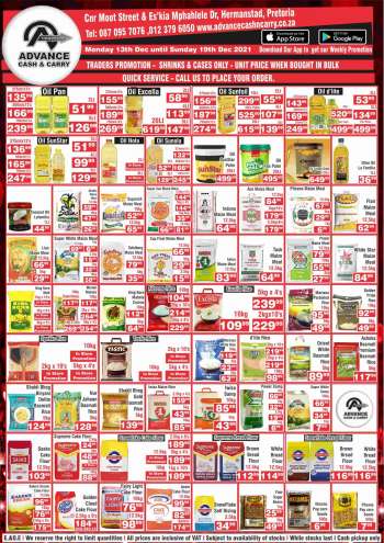 Advance Cash & Carry catalogue  - 13/12/2021 - 19/12/2021.
