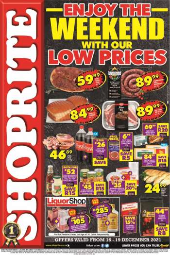 Shoprite catalogue  - 16/12/2021 - 19/12/2021.