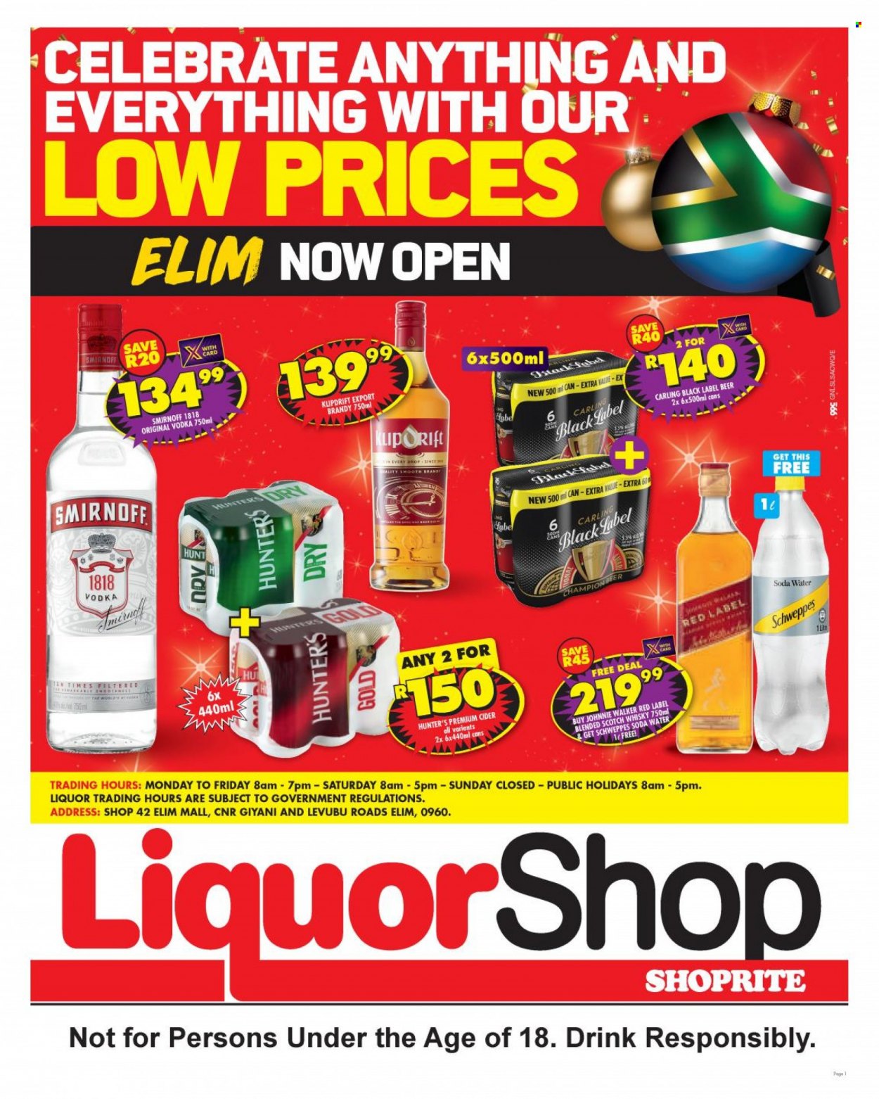 Shoprite specials - 20/12/2021 - 01/01/2022. Page 1