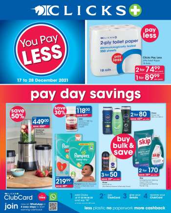 Clicks catalogue  - 17/12/2021 - 28/12/2021.