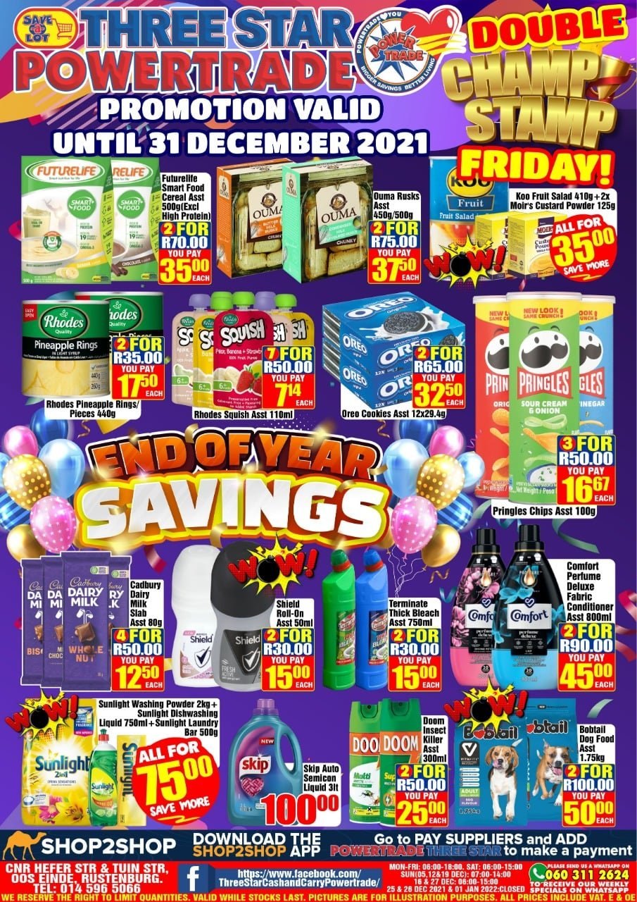 Three Star Cash and Carry specials - 21/12/2021 - 31/12/2021. Page 1