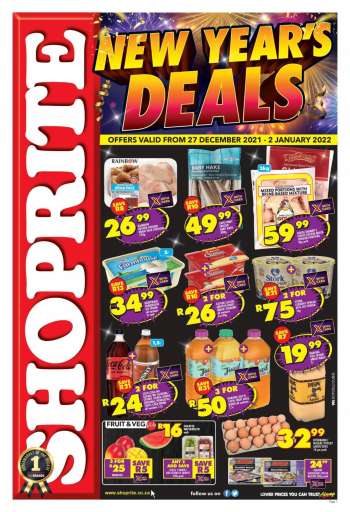Shoprite catalogue  - 27/12/2021 - 02/01/2022.
