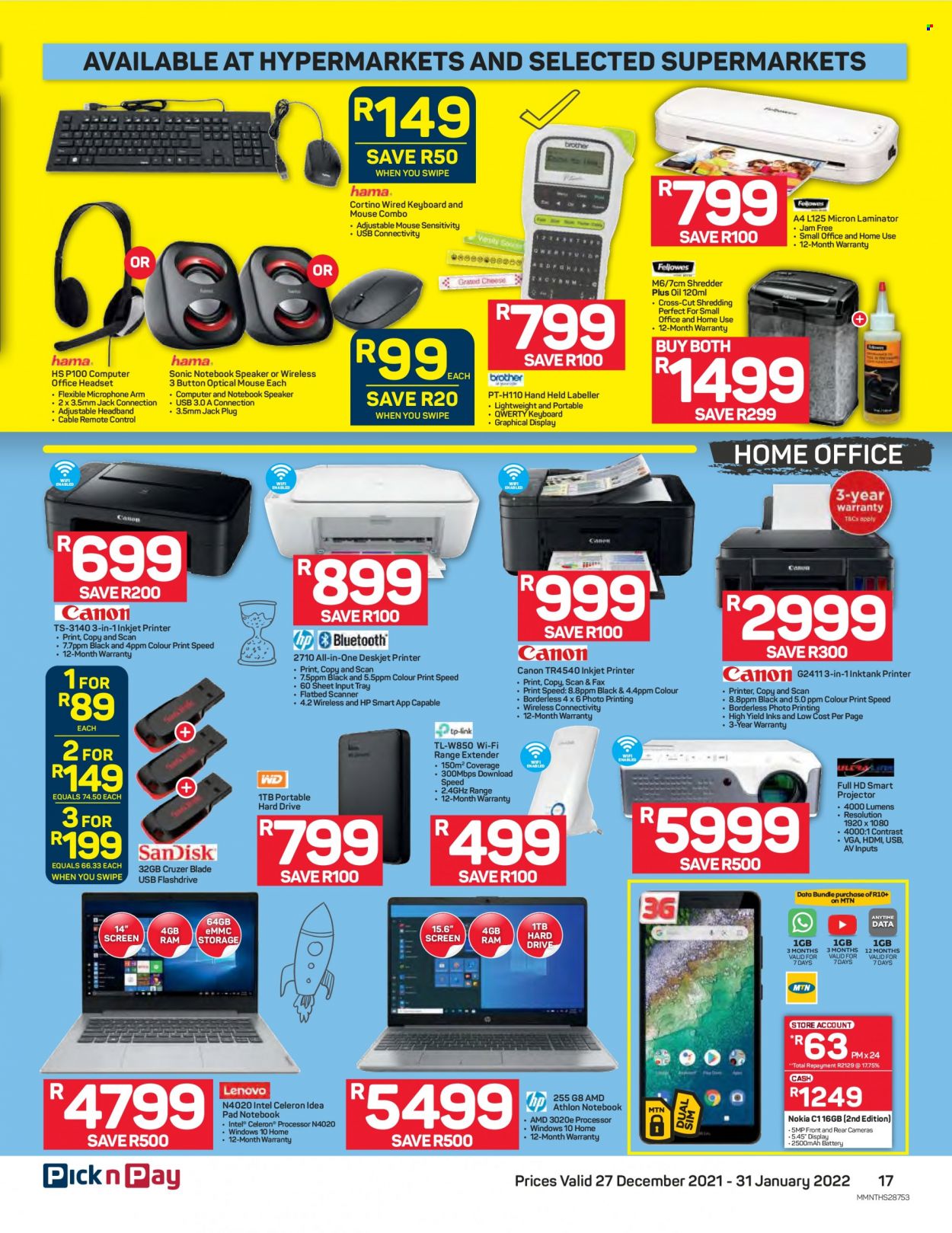 Pick n Pay specials - 27/12/2021 - 31/01/2022. Page 17