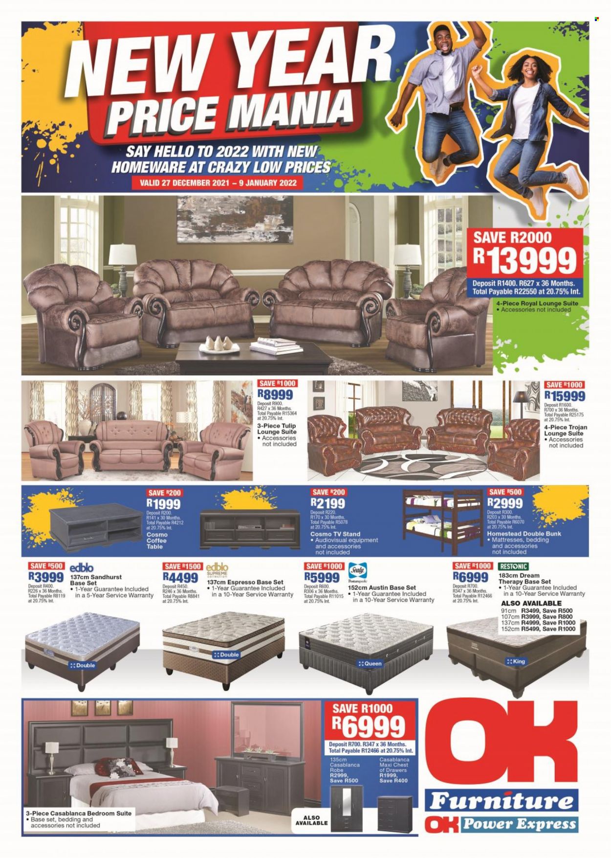 OK Furniture specials - 27/12/2021 - 09/01/2022. Page 1