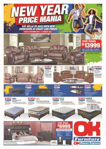 OK Furniture catalogue  - 27/12/2021 - 09/01/2022.