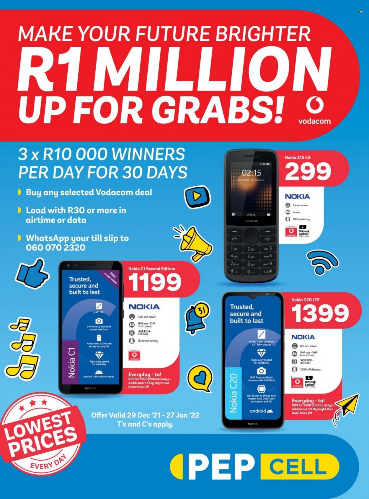 PEP CELL specials - 29/12/2021 - 27/01/2022. Page 1