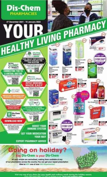 Dis-Chem catalogue  - 27/12/2021 - 16/01/2022.