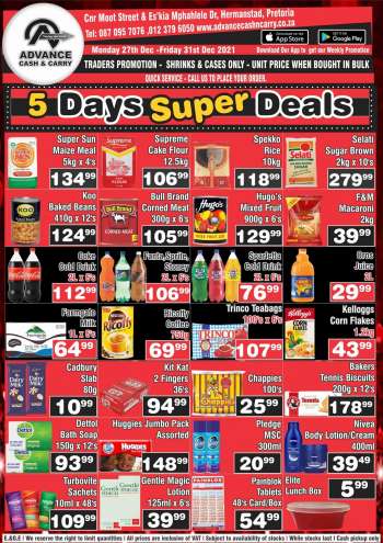 Advance Cash & Carry catalogue  - 27/12/2021 - 31/12/2021.