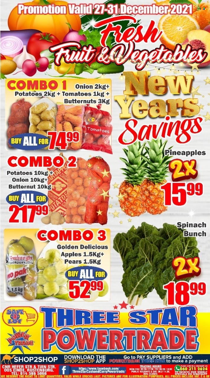 Three Star Cash and Carry specials - 27/12/2021 - 31/12/2021. Page 1