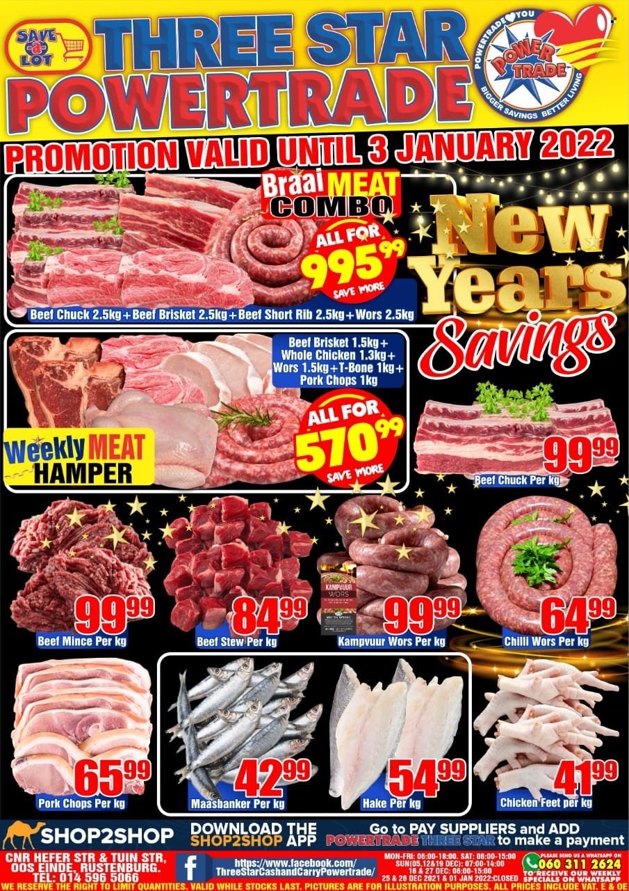 Three Star Cash and Carry specials - 27/12/2021 - 03/01/2022. Page 1