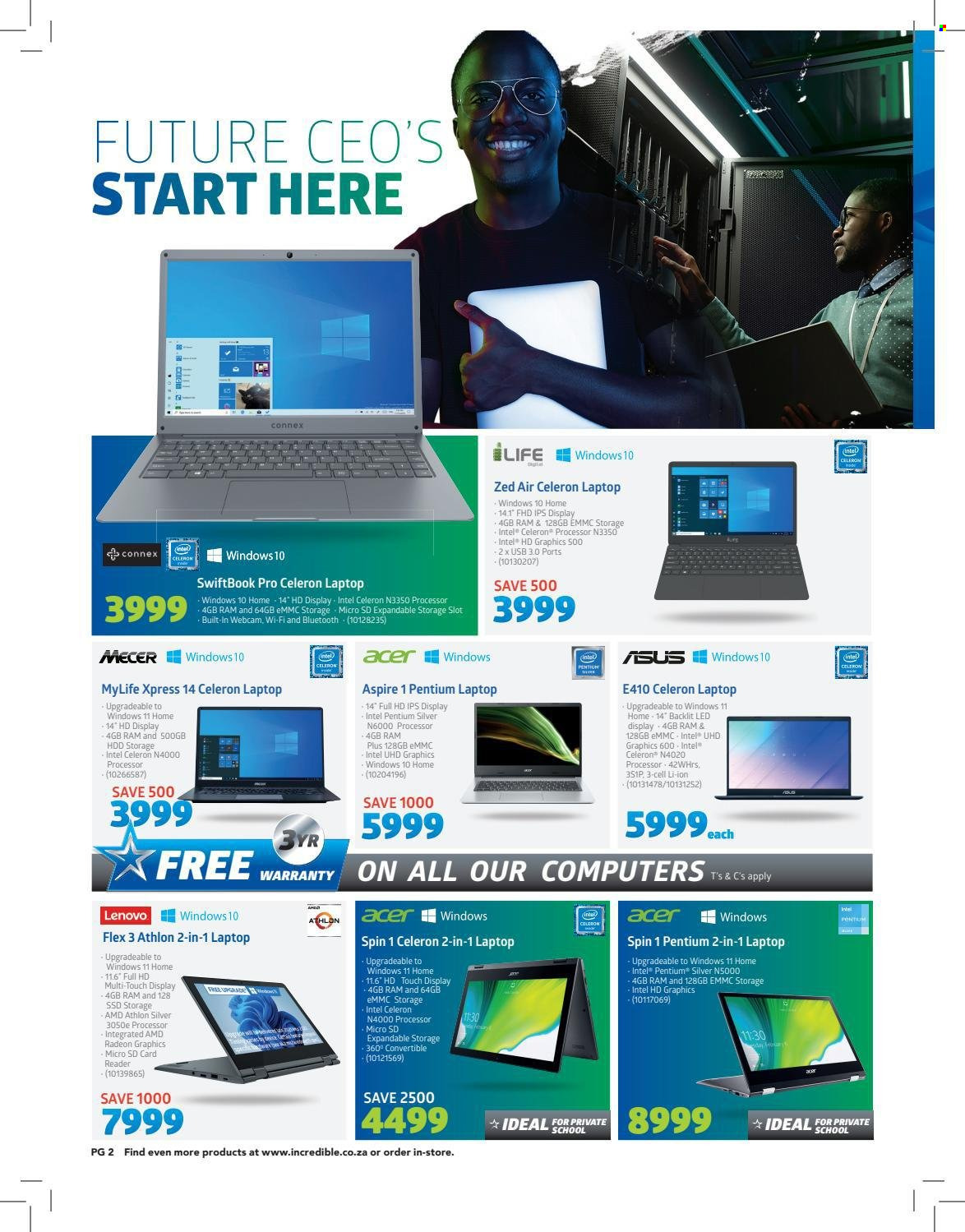 Incredible Connection specials - 28/12/2021 - 31/01/2022. Page 2