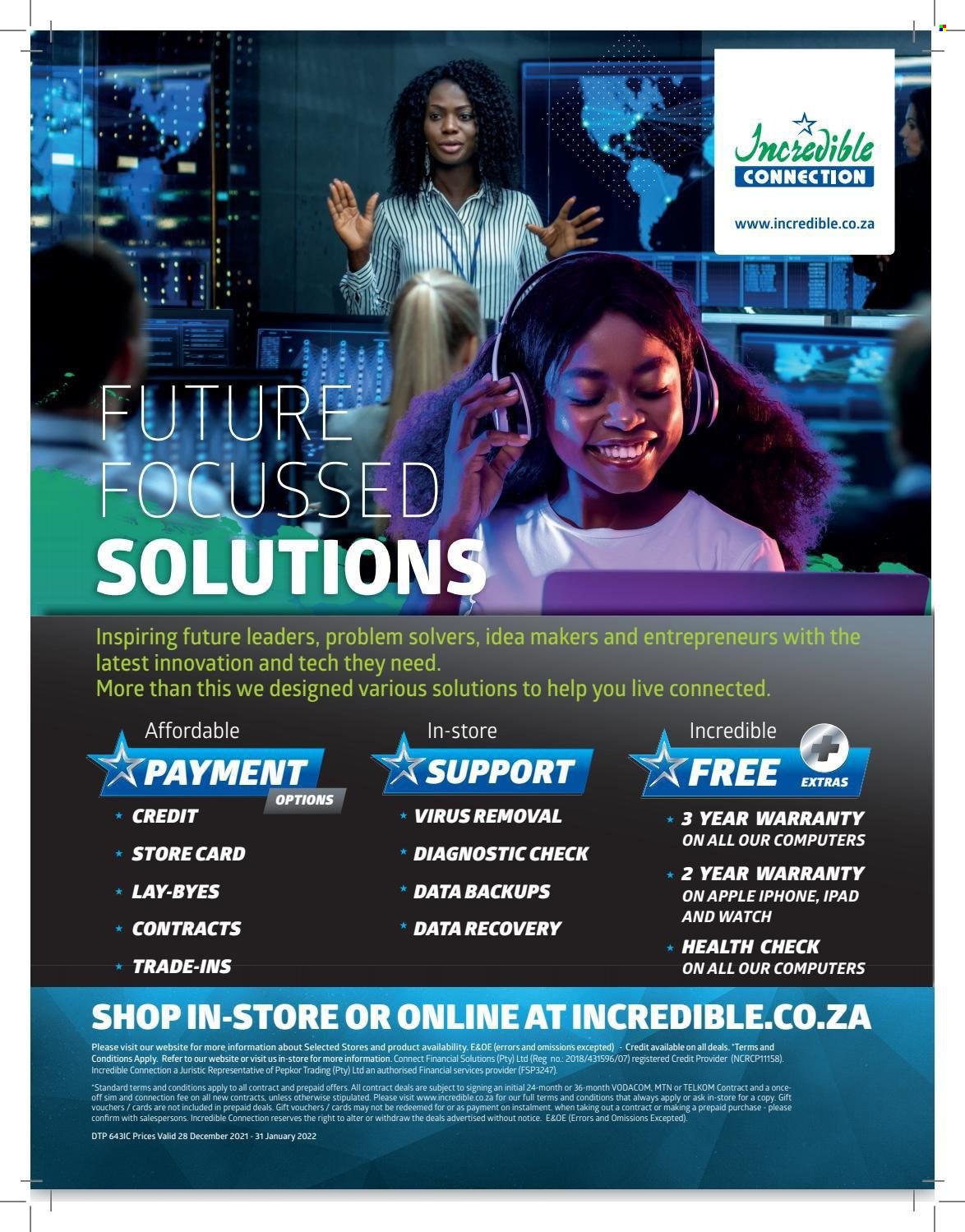 Incredible Connection specials - 28/12/2021 - 31/01/2022. Page 32