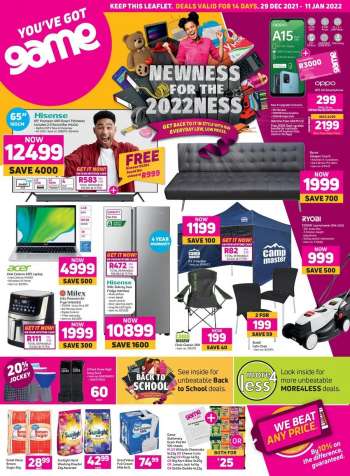 Game catalogue  - 29/12/2021 - 11/01/2022.