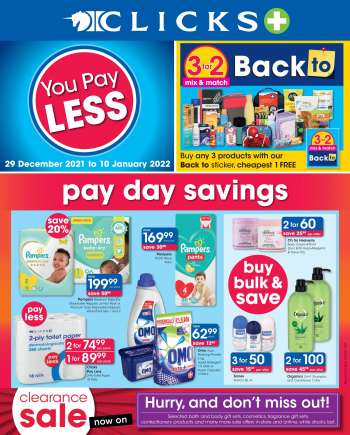 Clicks catalogue  - 29/12/2021 - 10/01/2022.