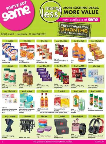 Game catalogue  - 01/01/2022 - 31/03/2022.