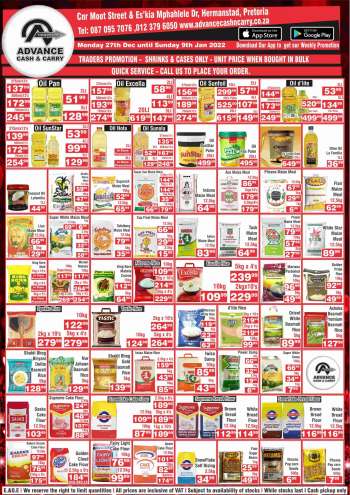 Advance Cash & Carry catalogue  - 27/12/2021 - 09/01/2022.